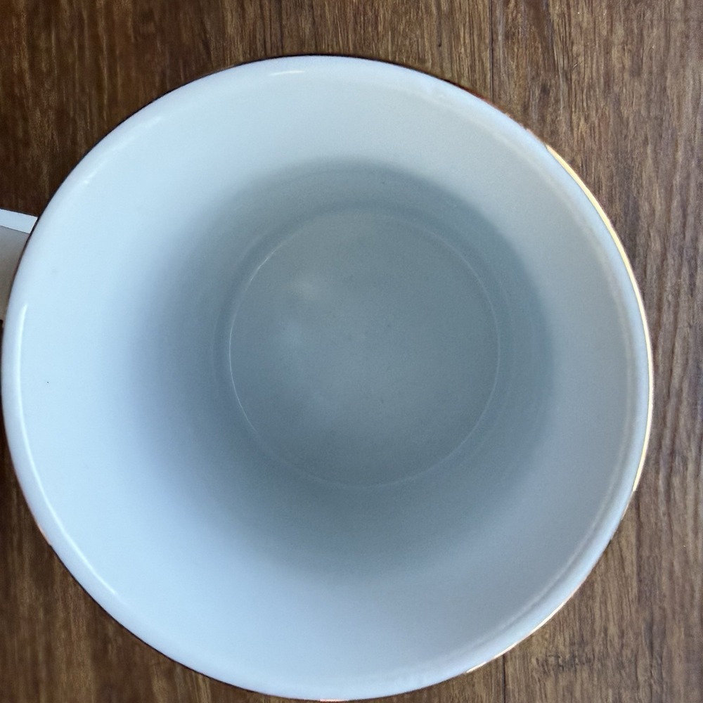 Porsche Coffee Mug Gold Trim Official Crest Logo Made In Germany White 9 oz - Picture 4 of 6